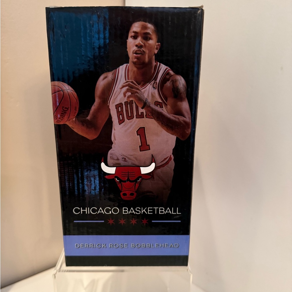 Derrick Rose Chicago Bulls Bobblehead NBA MVP With Box